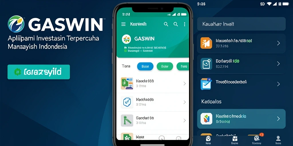 Antarmuka aplikasi GASWIN yang modern dan fungsional.