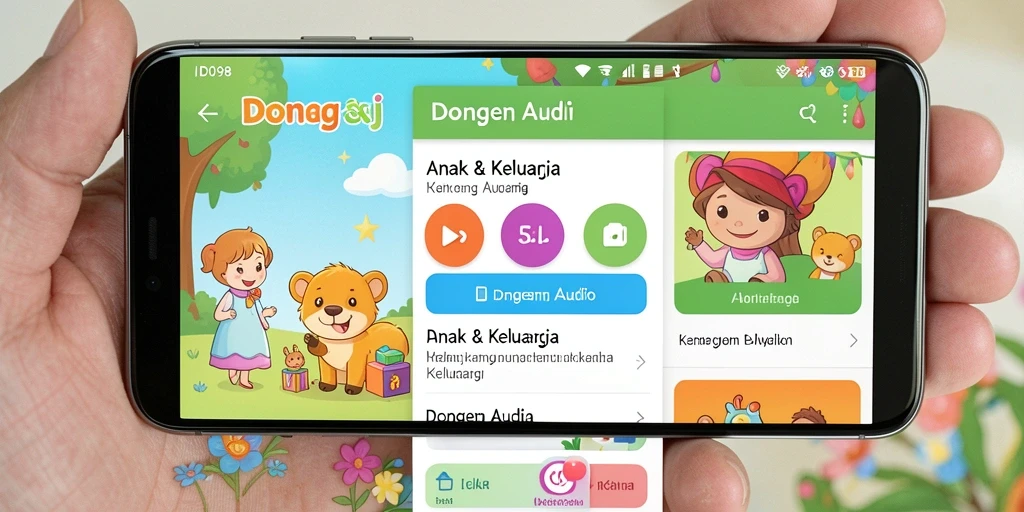 Tampilan antarmuka pengguna ID098 yang menarik dan intuitif.