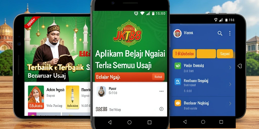 Antarmuka JKT88 yang menarik dan mudah digunakan untuk belajar mengaji.