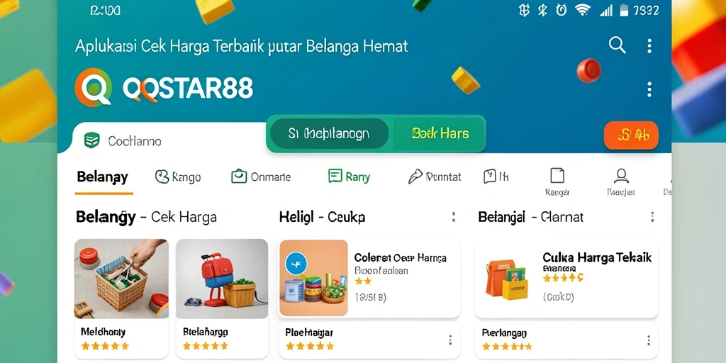 Tampilan antarmuka QQSTAR88 untuk Cek Harga produk.