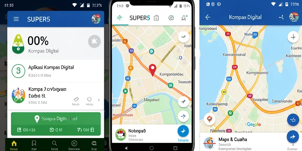 Tampilan antarmuka aplikasi SUPER5 yang menarik dan fungsional.