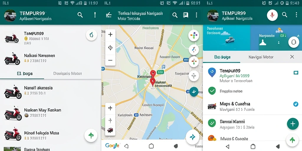 Antarmuka aplikasi TEMPUR99 yang intuitif dan informatif.